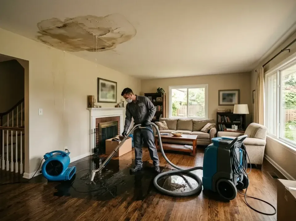 attic-pipe-burst-ceiling-drip-008 — frequently asked questions, Water Damage Restoration & Carpet Care in Lake Shore, MD